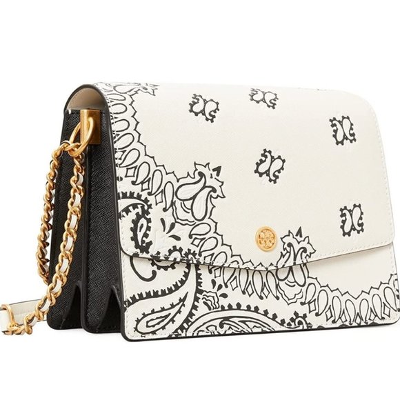 🔥NeW! Tory Burch Robinson Convertible Shoulder Bag Bandana - Picture 4 of 16